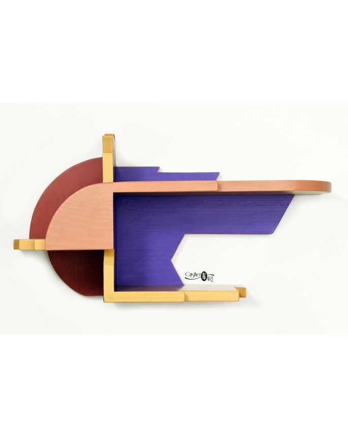 "The Comet" - Wooden Floating Shelf