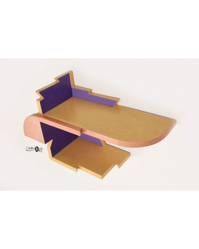 "The Comet" - Wooden Floating Shelf